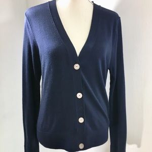 Brooks Brothers Navy Blue Cardigan